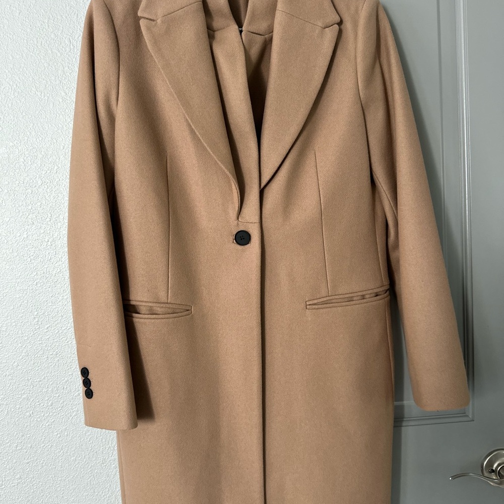 AllSaints Lyris Wool + Cashmere Blend Coat - M